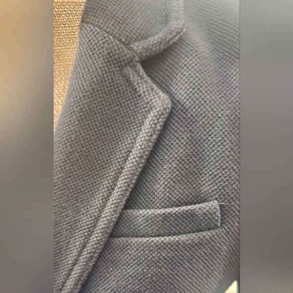 Banana Republic Factory Navy Blue Knit Academy Blazer Size 0 - Picture 7 of 10